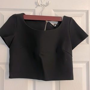 Never worn black crop top